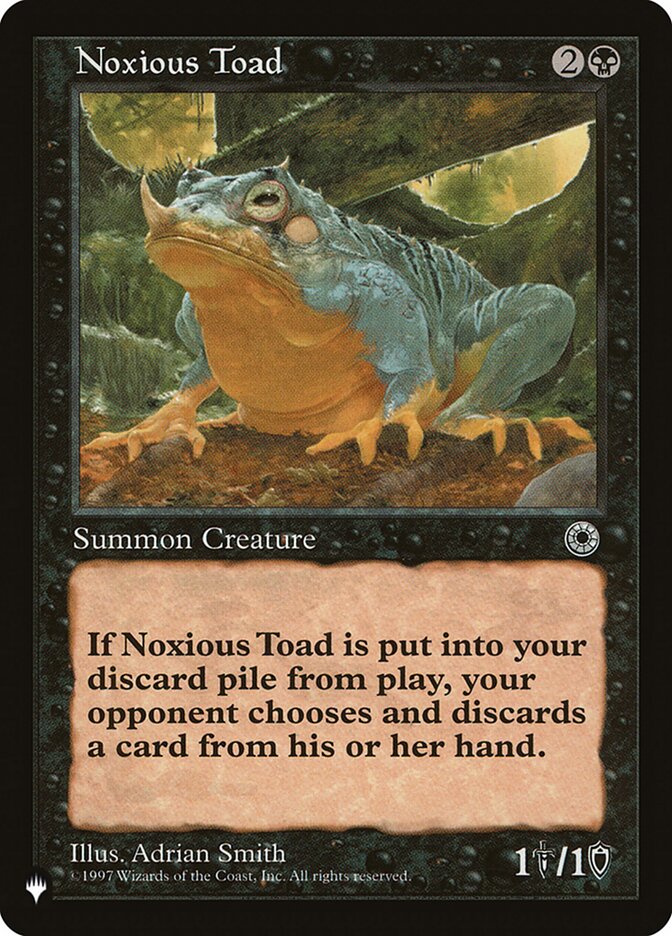 Noxious Toad [The List] | Exor Games Truro