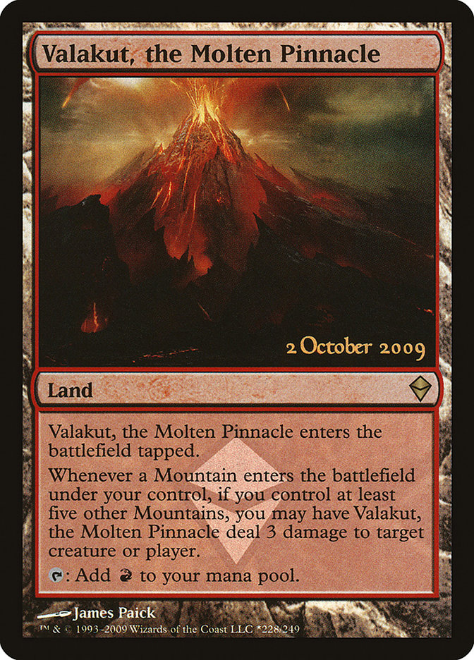 Valakut, the Molten Pinnacle [Zendikar Prerelease Promos] | Exor Games Truro