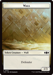 Wall // Spider Double-Sided Token [Tarkir: Dragonstorm Commander Tokens] | Exor Games Truro