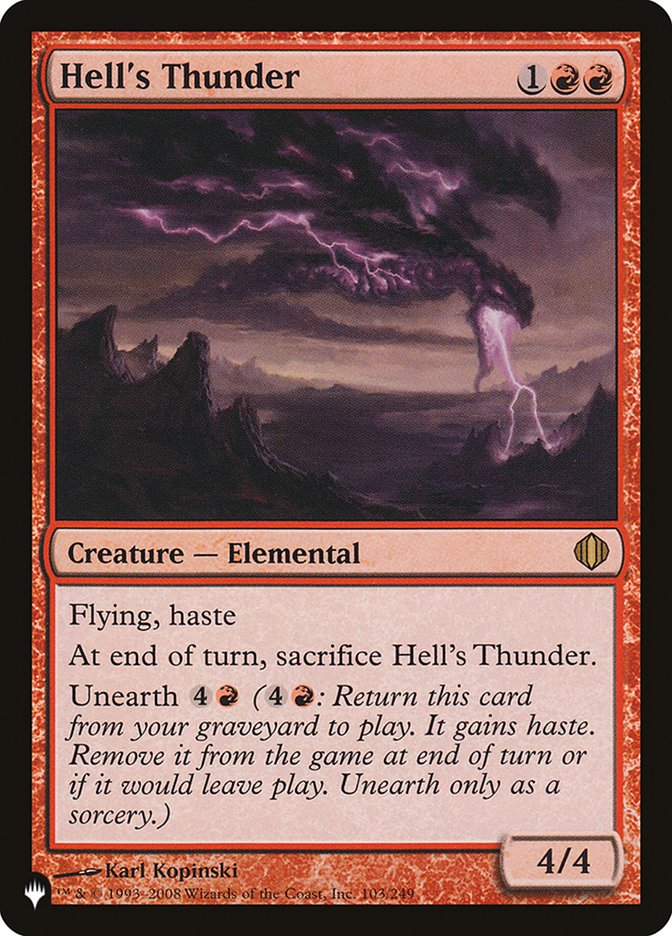Hell's Thunder [The List] | Exor Games Truro