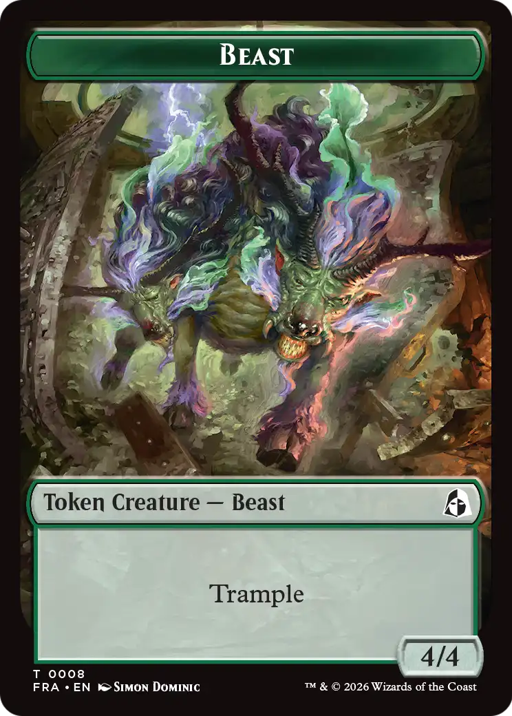 Leviathan // Beast Double-Sided Token [Reality Fracture Tokens] | Exor Games Truro