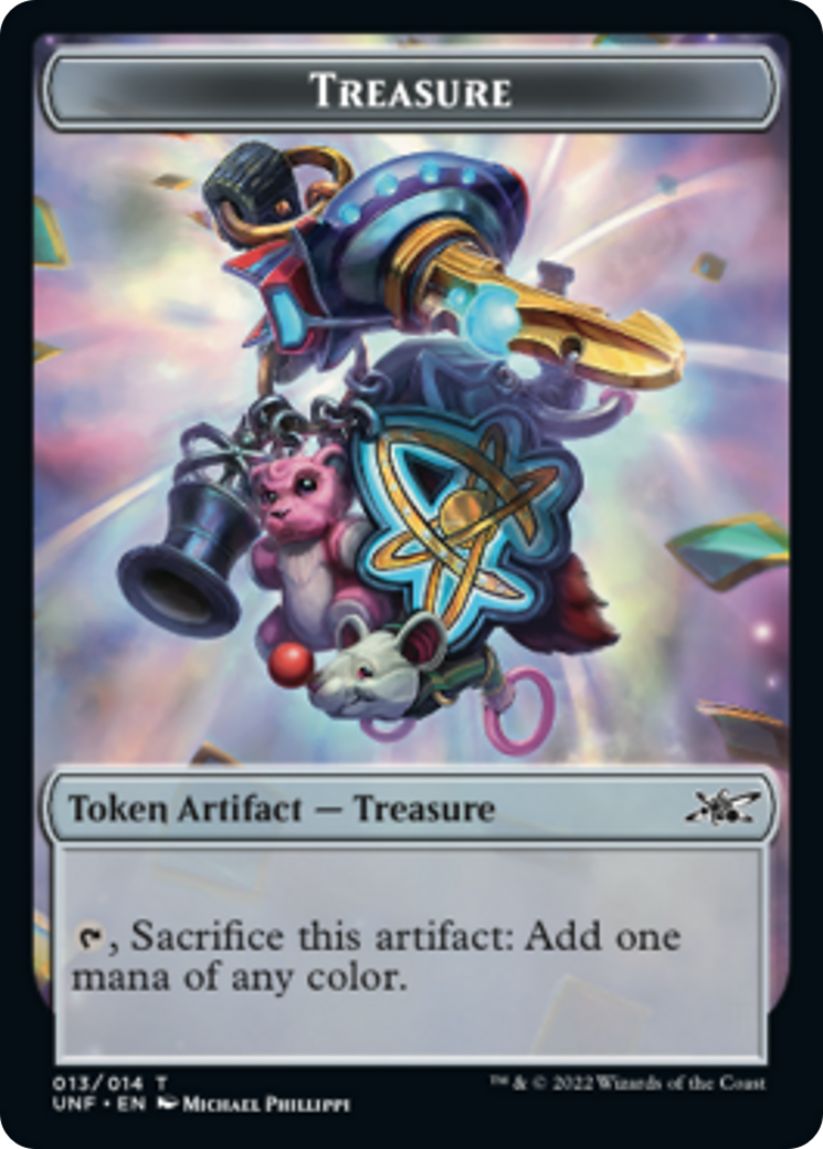 Squirrel // Treasure (013) Double-Sided Token [Unfinity Tokens] | Exor Games Truro