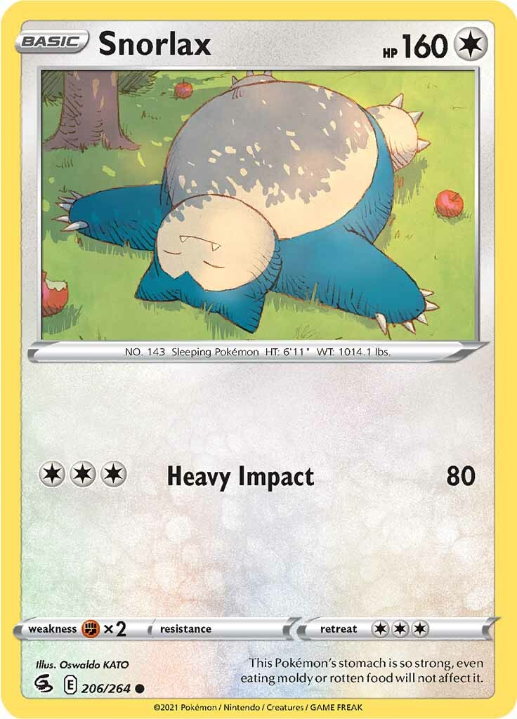 Snorlax (206/264) [Sword & Shield: Fusion Strike] | Exor Games Truro