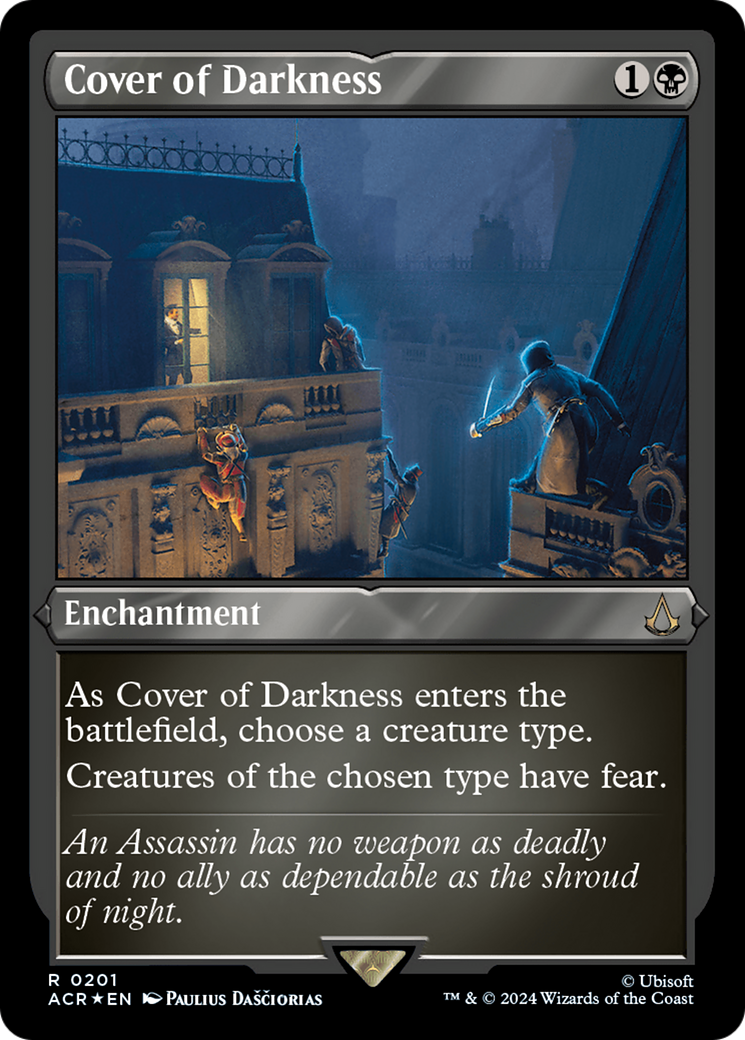 Cover of Darkness (Foil Etched) [Assassin's Creed] | Exor Games Truro