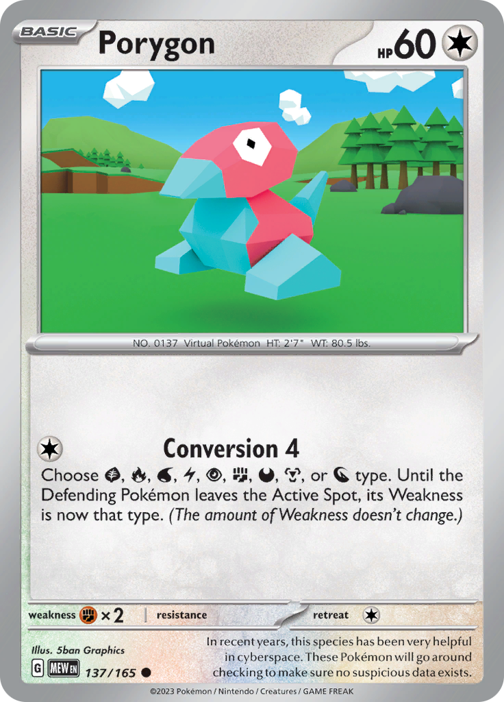 Porygon (137/165) [Scarlet & Violet: 151] | Exor Games Truro