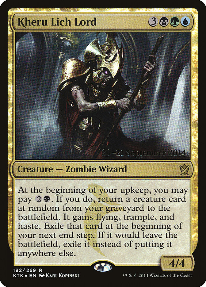 Kheru Lich Lord [Khans of Tarkir Prerelease Promos] | Exor Games Truro