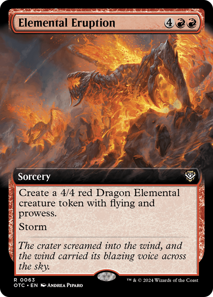 Elemental Eruption (Extended Art) [Outlaws of Thunder Junction Commander] | Exor Games Truro
