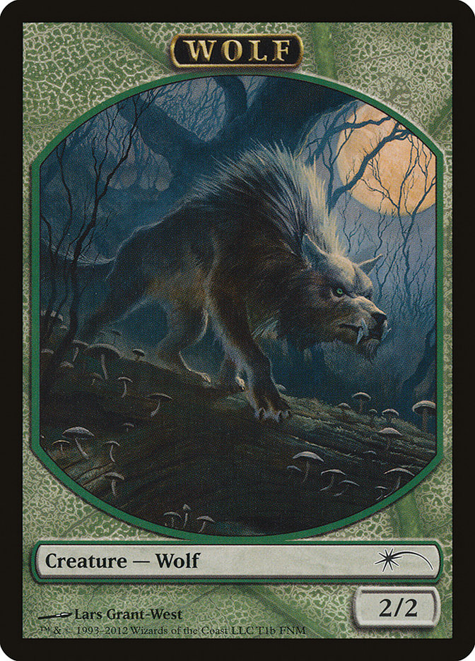 Human // Wolf Double-Sided Token [Friday Night Magic 2012] | Exor Games Truro