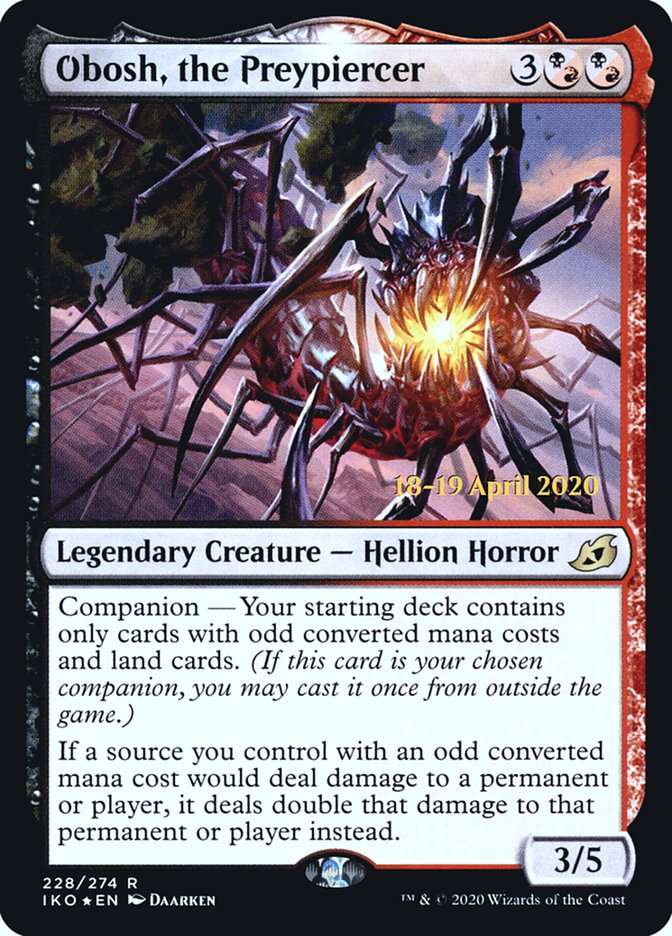 Obosh, the Preypiercer [Ikoria: Lair of Behemoths Prerelease Promos] | Exor Games Truro