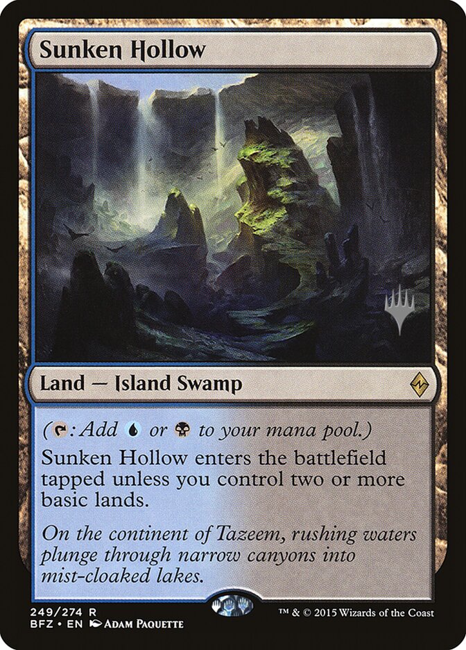 Sunken Hollow [Battle for Zendikar Promos] | Exor Games Truro