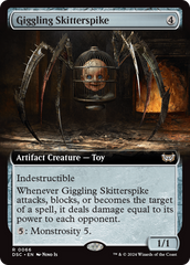 Giggling Skitterspike (Extended Art) [Duskmourn: House of Horror Commander] | Exor Games Truro