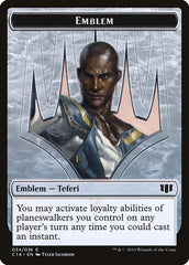 Teferi, Temporal Archmage Emblem // Zombie (011/036) Double-Sided Token [Commander 2014 Tokens] | Exor Games Truro