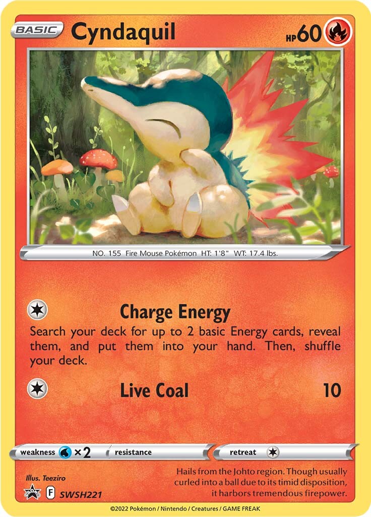 Cyndaquil (SWSH221) [Sword & Shield: Black Star Promos] | Exor Games Truro