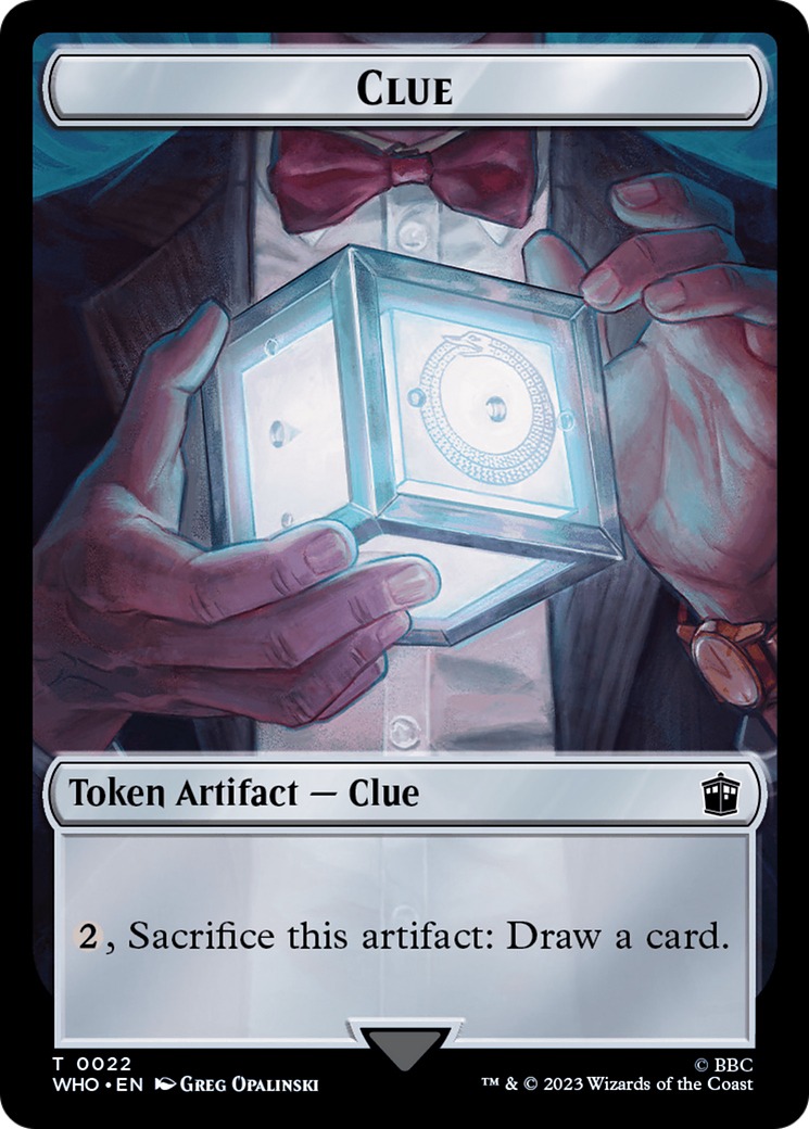 Human Noble // Clue (0022) Double-Sided Token [Doctor Who Tokens] | Exor Games Truro
