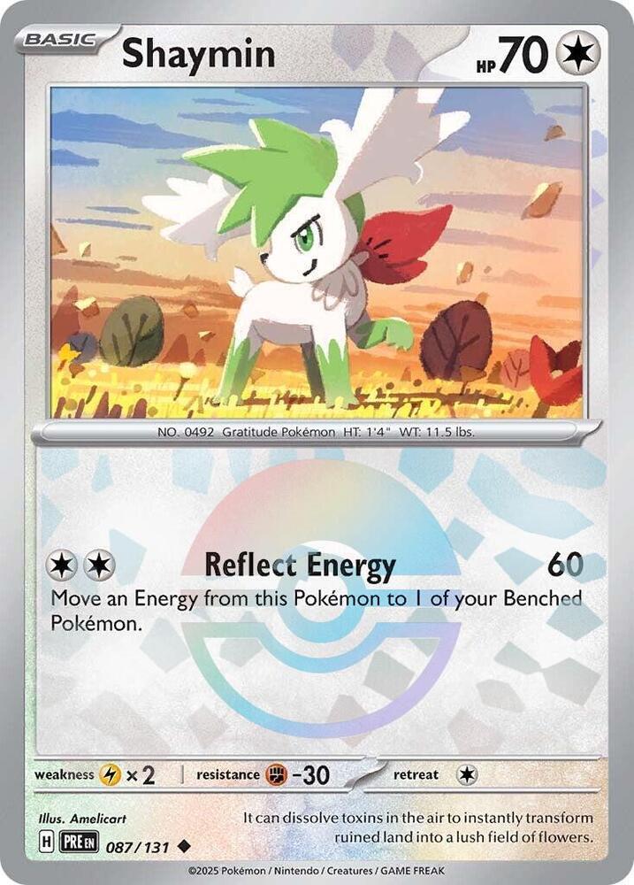 Shaymin (087/131) (Poke Ball Pattern) [Scarlet & Violet: Prismatic Evolutions] | Exor Games Truro