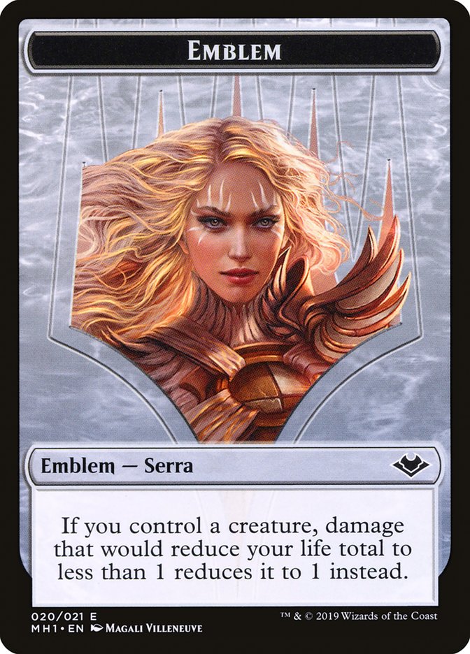 Serra the Benevolent Emblem [Modern Horizons Tokens] | Exor Games Truro