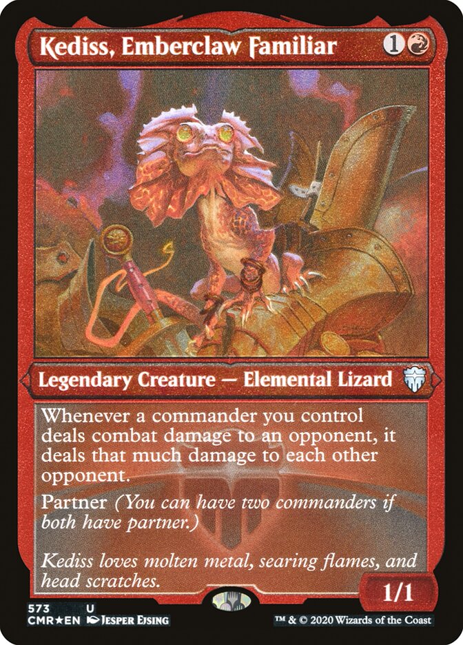 Kediss, Emberclaw Familiar (Etched) [Commander Legends] | Exor Games Truro