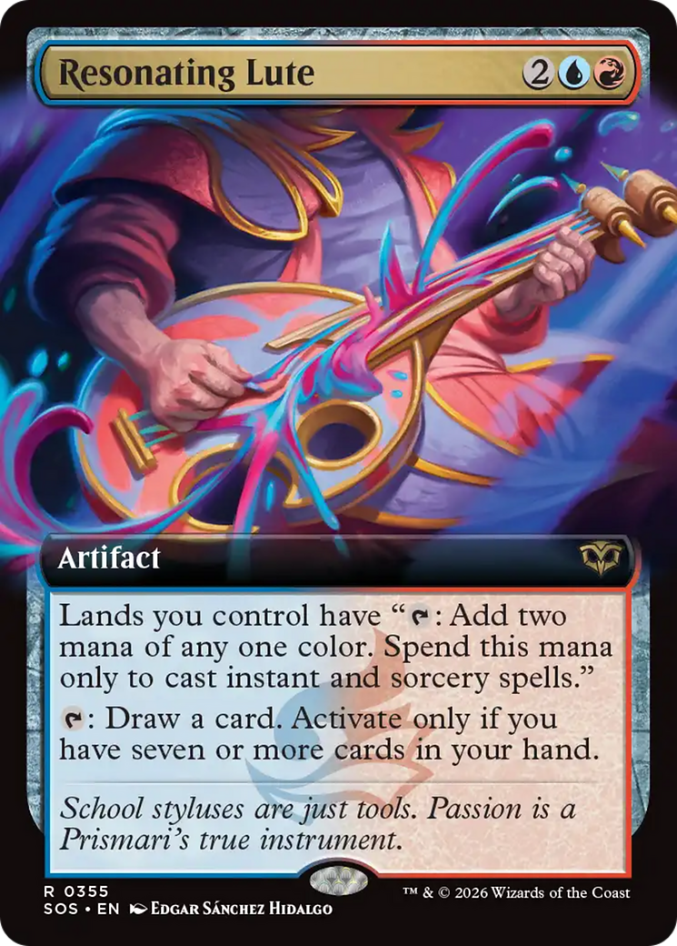 Resonating Lute (Extended Art) [Secrets of Strixhaven] | Exor Games Truro