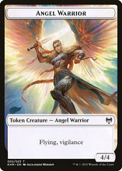 Human Warrior // Angel Warrior Double-Sided Token [Kaldheim Tokens] | Exor Games Truro