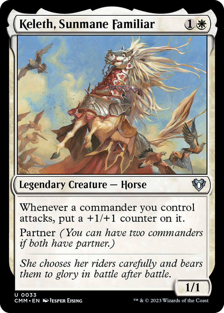 Keleth, Sunmane Familiar [Commander Masters] | Exor Games Truro