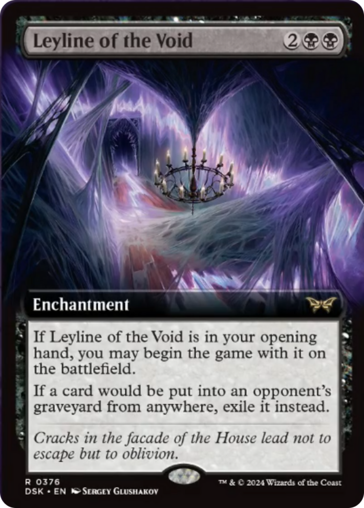Leyline of the Void (Extended Art) [Duskmourn: House of Horror] | Exor Games Truro