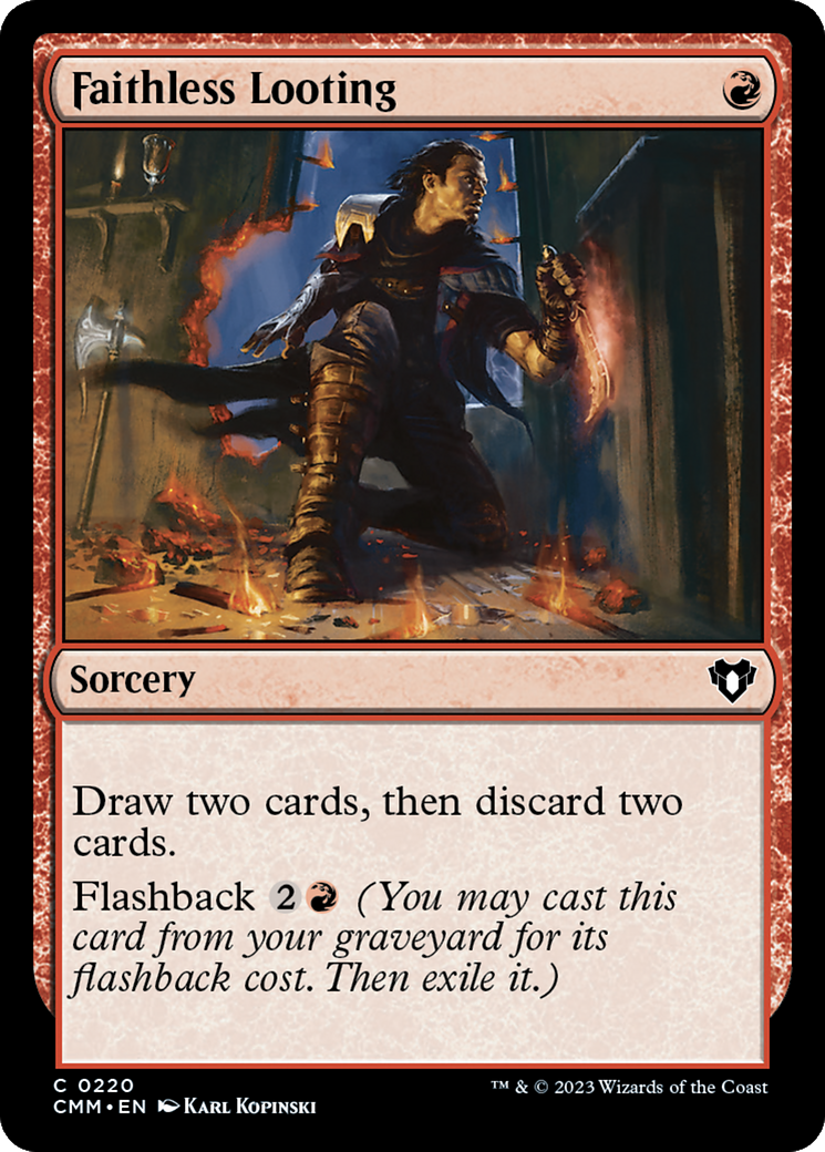 Faithless Looting [Commander Masters] | Exor Games Truro