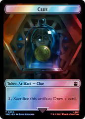 Human (0038) // Clue (0055) Double-Sided Token (Surge Foil) [Doctor Who Tokens] | Exor Games Truro