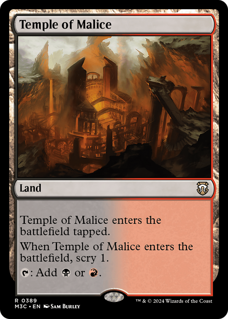 Temple of Malice (Ripple Foil) [Modern Horizons 3 Commander] | Exor Games Truro