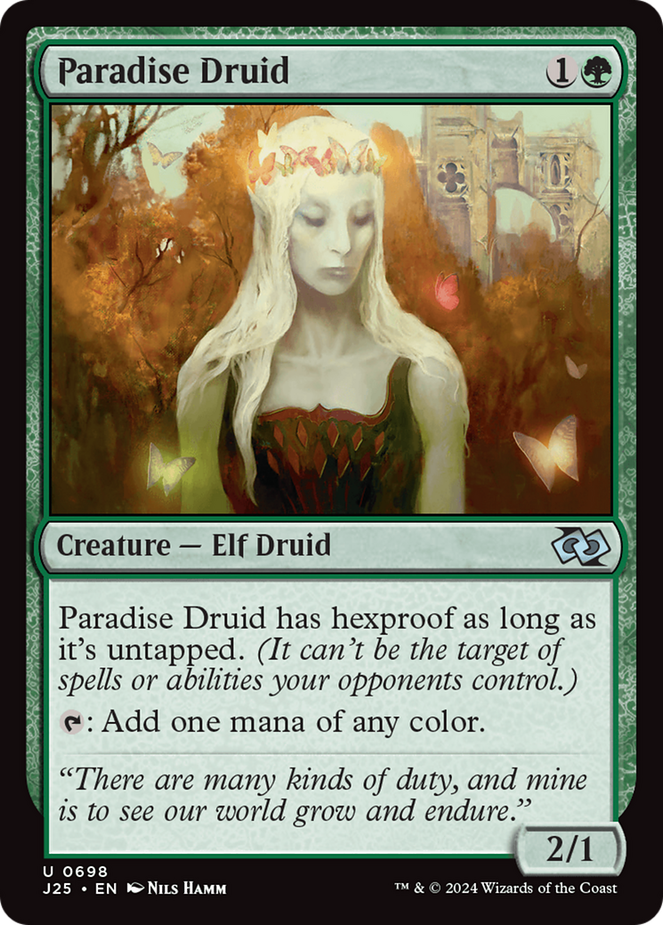 Paradise Druid [Foundations Jumpstart] | Exor Games Truro