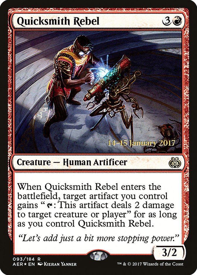 Quicksmith Rebel [Aether Revolt Prerelease Promos] | Exor Games Truro