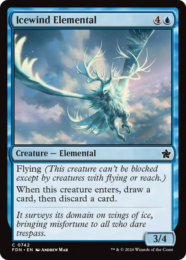Icewind Elemental (0742) [Foundations] | Exor Games Truro