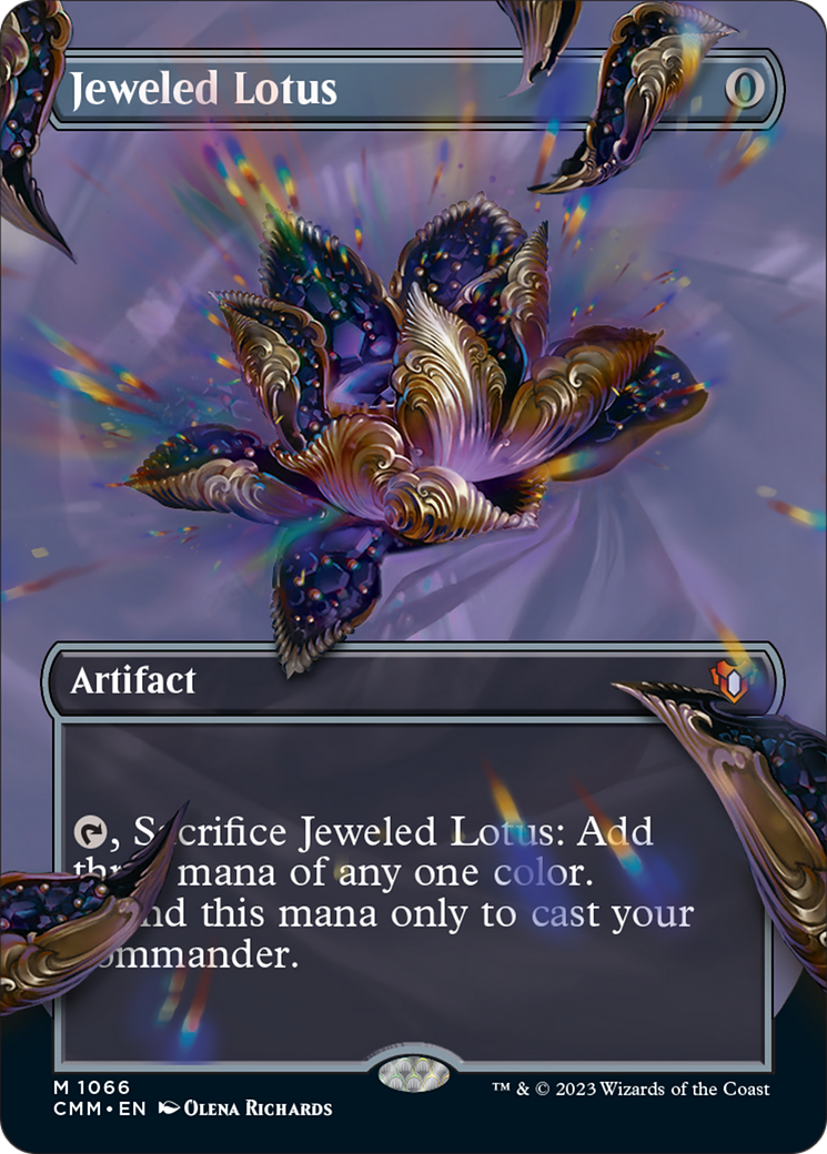 Jeweled Lotus (Borderless Textured Foil Frame Break) [Commander Masters] | Exor Games Truro