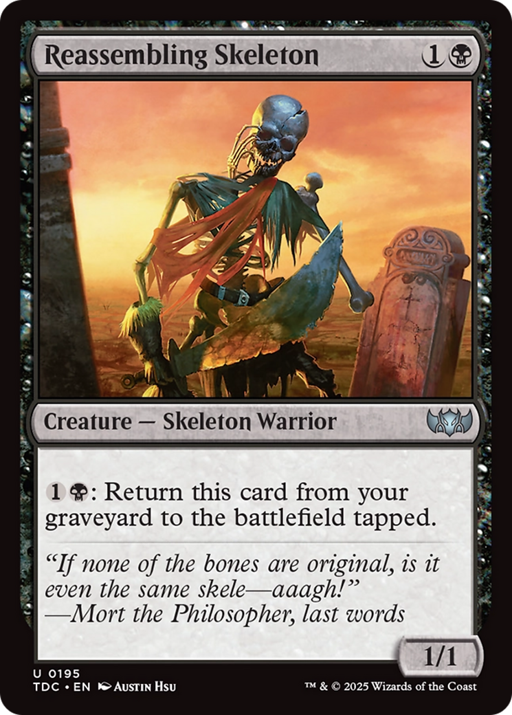 Reassembling Skeleton [Tarkir: Dragonstorm Commander] | Exor Games Truro