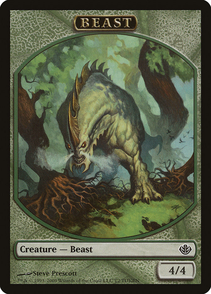 Beast Token (T2) [Duel Decks: Garruk vs. Liliana Tokens] | Exor Games Truro
