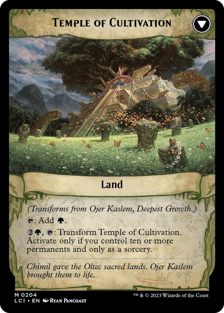 Ojer Kaslem, Deepest Growth // Temple of Cultivation [The Lost Caverns of Ixalan Prerelease Cards] | Exor Games Truro