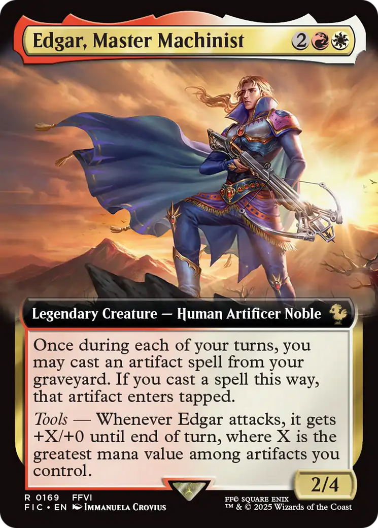 Edgar, Master Machinist (Extended Art) [FINAL FANTASY Commander] | Exor Games Truro