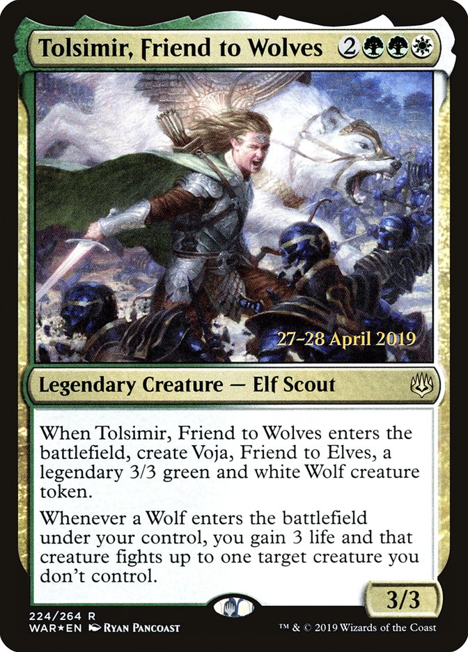 Tolsimir, Friend to Wolves [War of the Spark Prerelease Promos] | Exor Games Truro