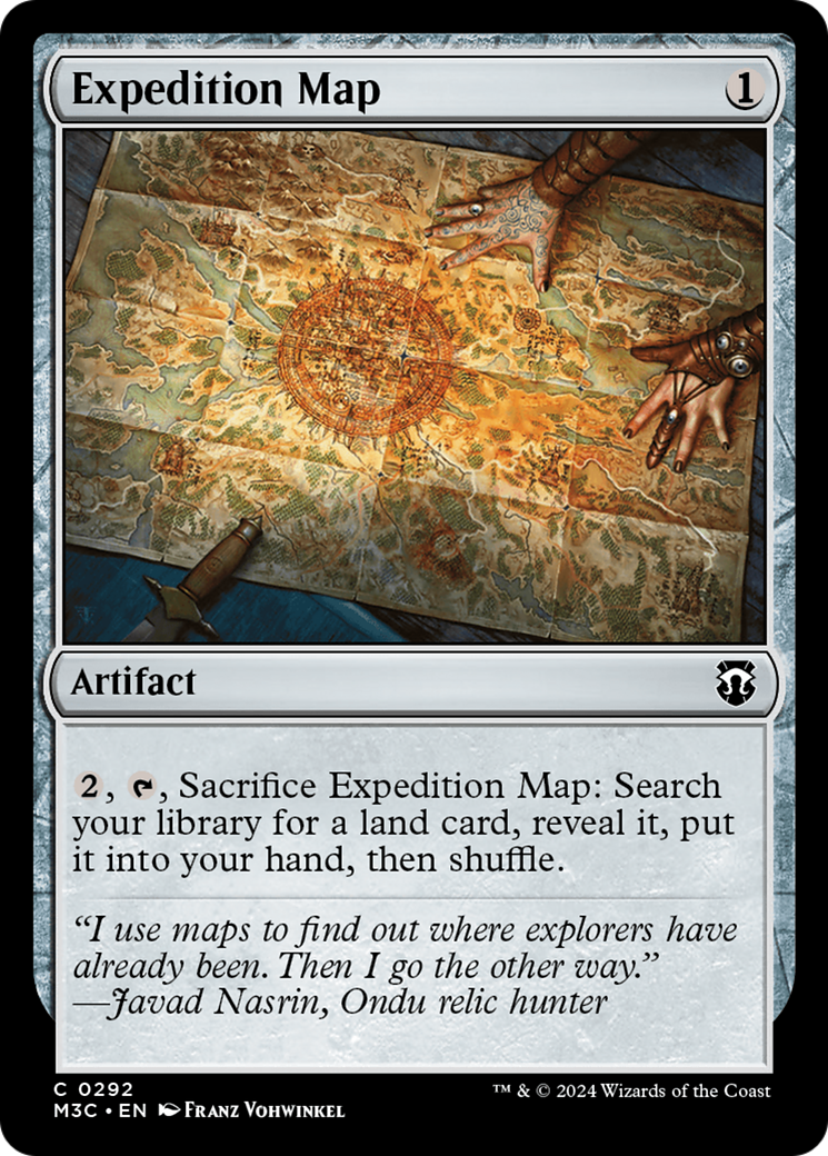 Expedition Map (Ripple Foil) [Modern Horizons 3 Commander] | Exor Games Truro