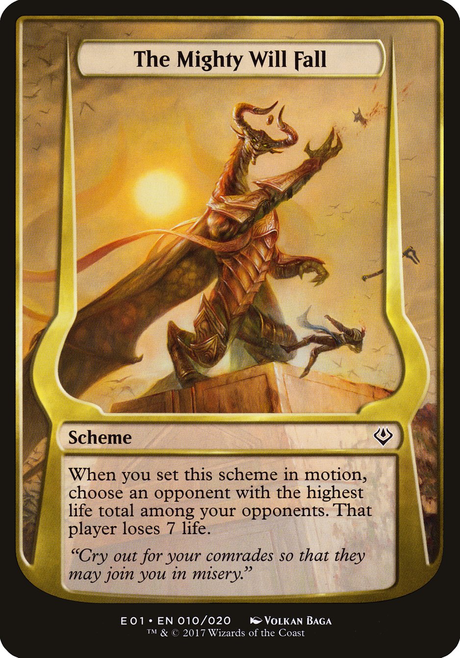 The Mighty Will Fall (Schemes) [Archenemy: Nicol Bolas Schemes] | Exor Games Truro