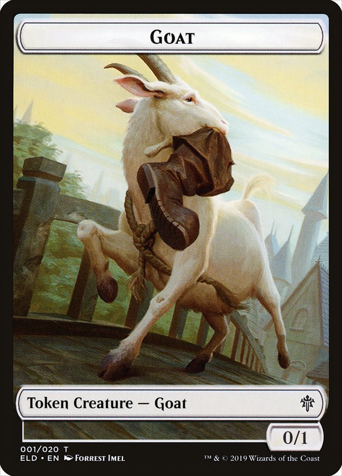 Goat Token [Throne of Eldraine Tokens] | Exor Games Truro