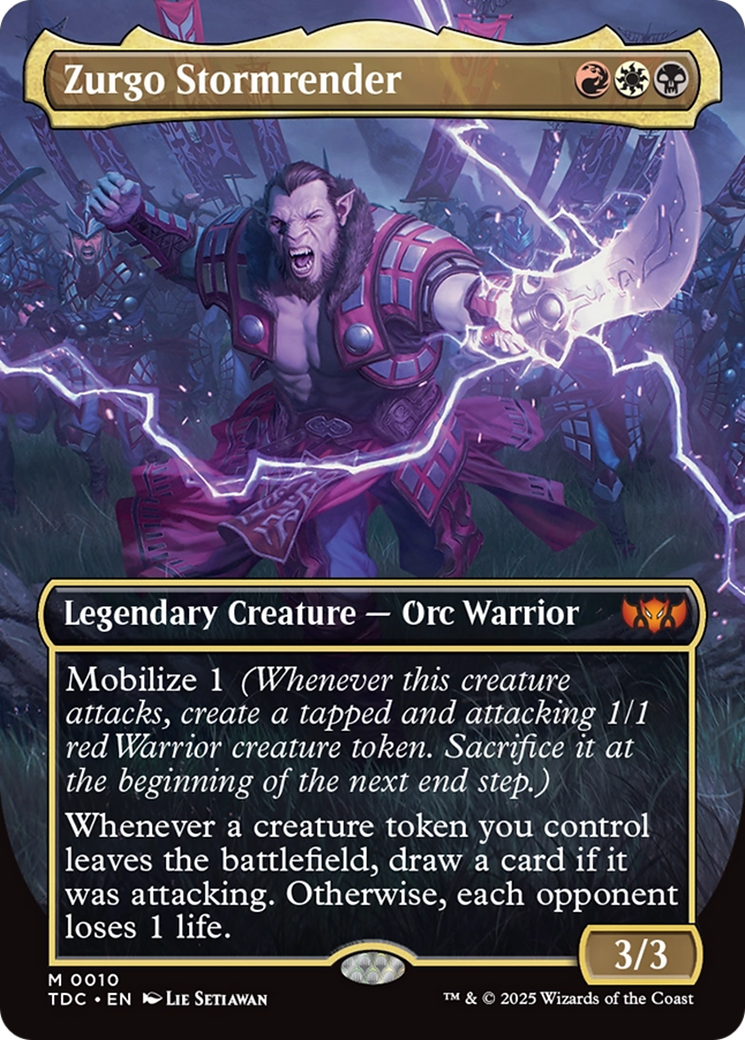 Zurgo Stormrender (Borderless) [Tarkir: Dragonstorm Commander] | Exor Games Truro