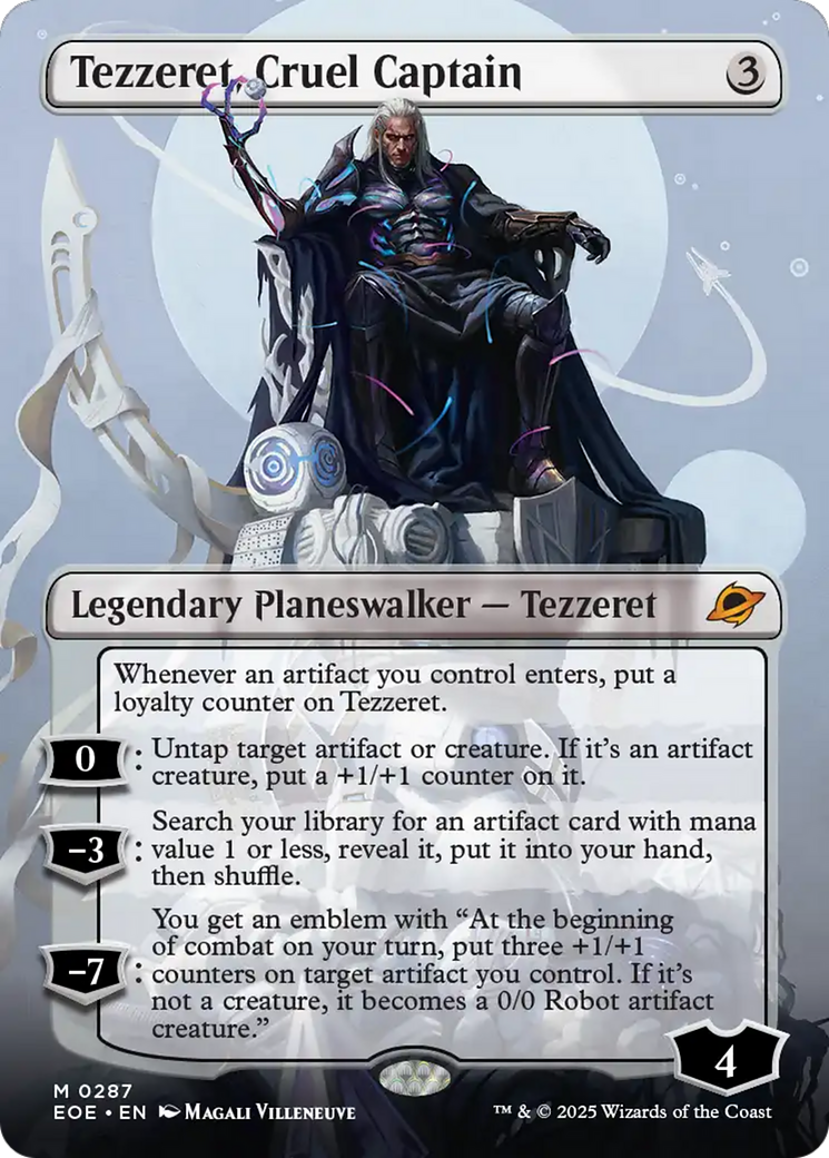 Tezzeret, Cruel Captain (Borderless) [Edge of Eternities] | Exor Games Truro