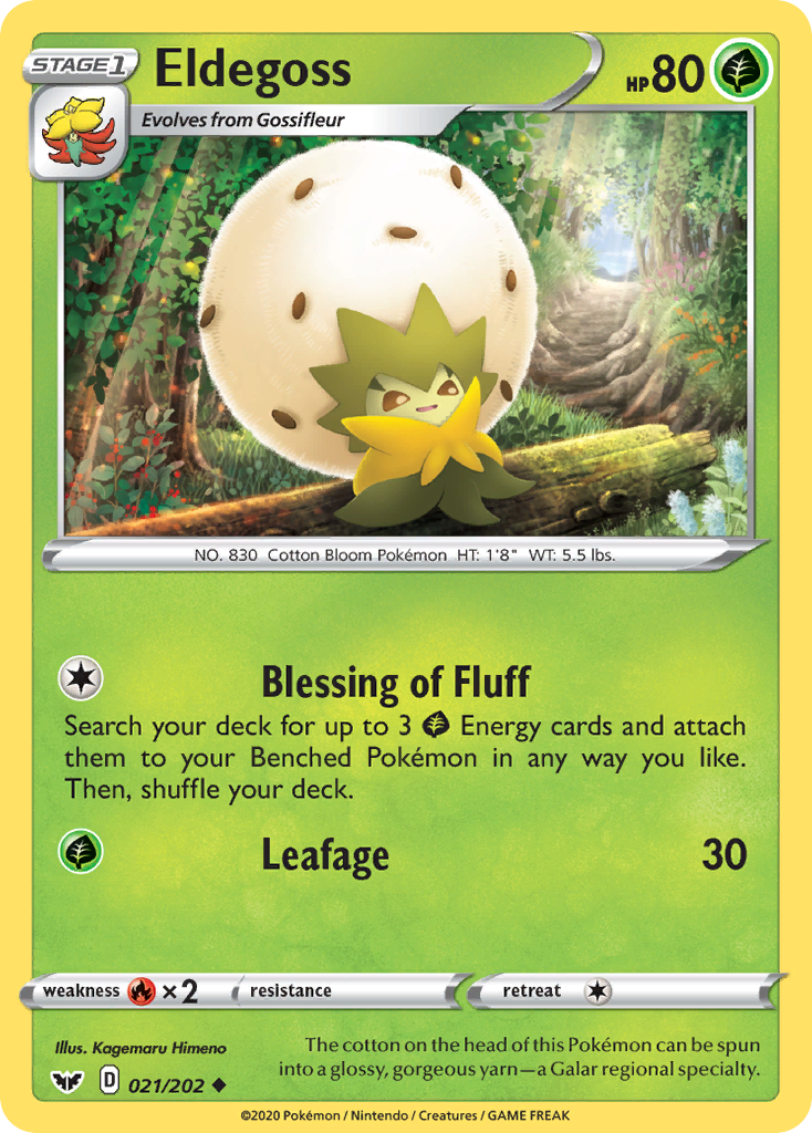 Eldegoss (021/202) [Sword & Shield: Base Set] | Exor Games Truro