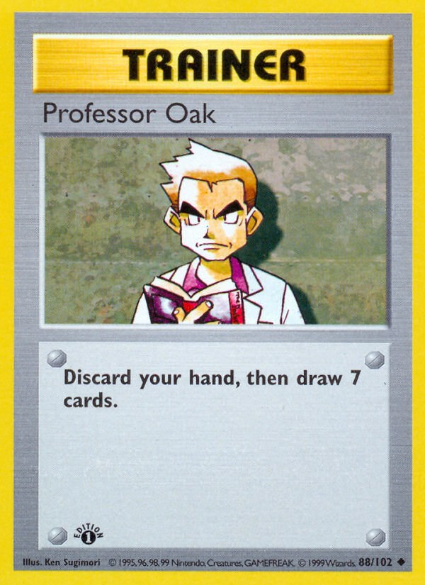 Professor Oak (88/102) (Shadowless) [Base Set 1st Edition] | Exor Games Truro