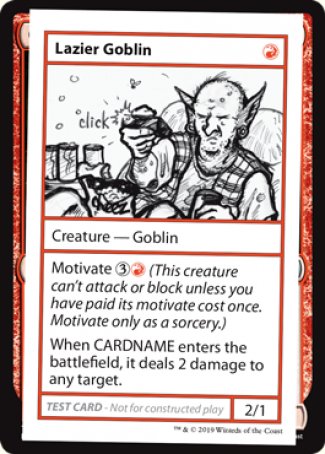 Lazier Goblin (2021 Edition) [Mystery Booster Playtest Cards] | Exor Games Truro