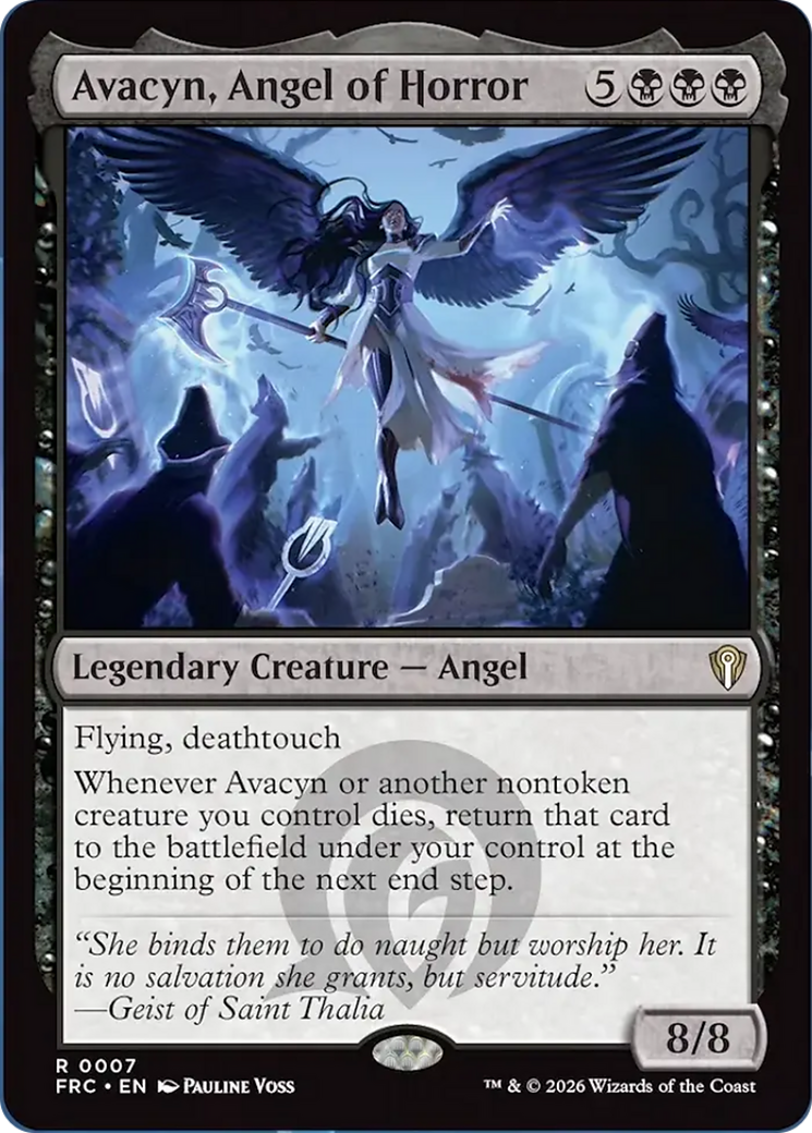 Avacyn, Angel of Horror [Reality Fracture Commander] | Exor Games Truro