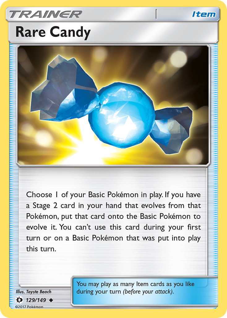 Rare Candy (129/149) [Sun & Moon: Base Set] | Exor Games Truro