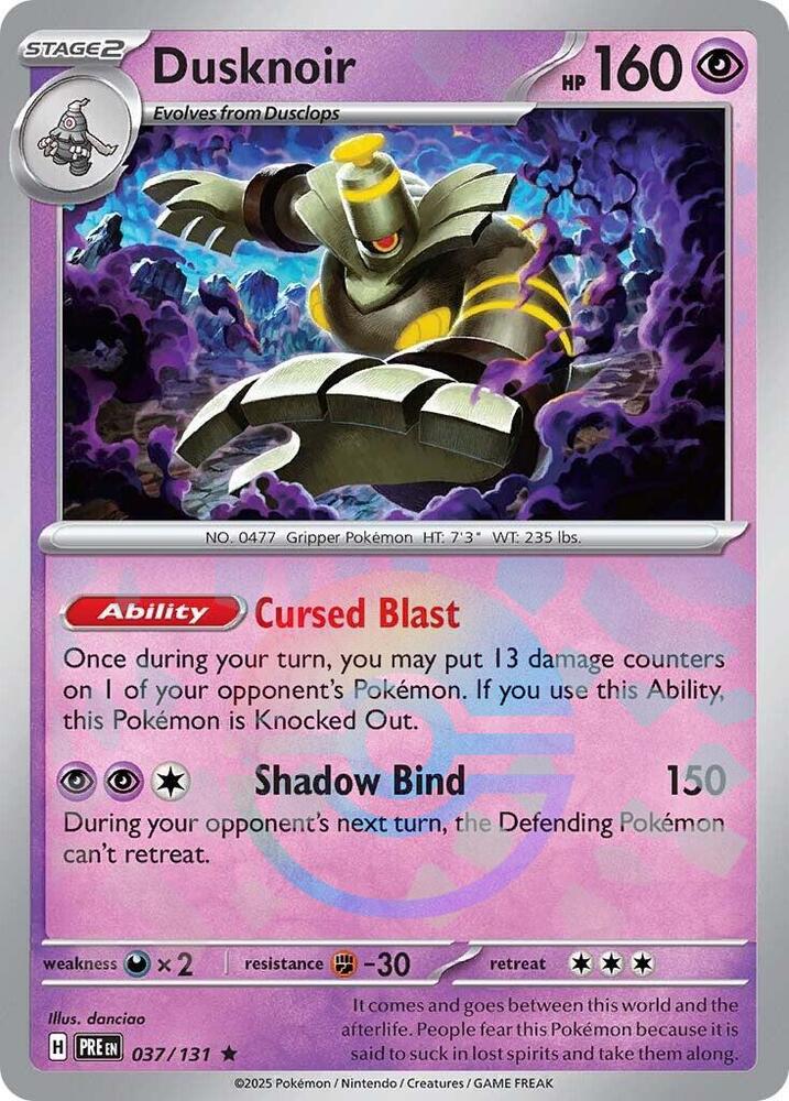 Dusknoir (037/131) (Poke Ball Pattern) [Scarlet & Violet: Prismatic Evolutions] | Exor Games Truro