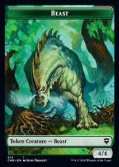 Beast (18) // Beast (19) Double-Sided Token [Commander Legends Tokens] | Exor Games Truro