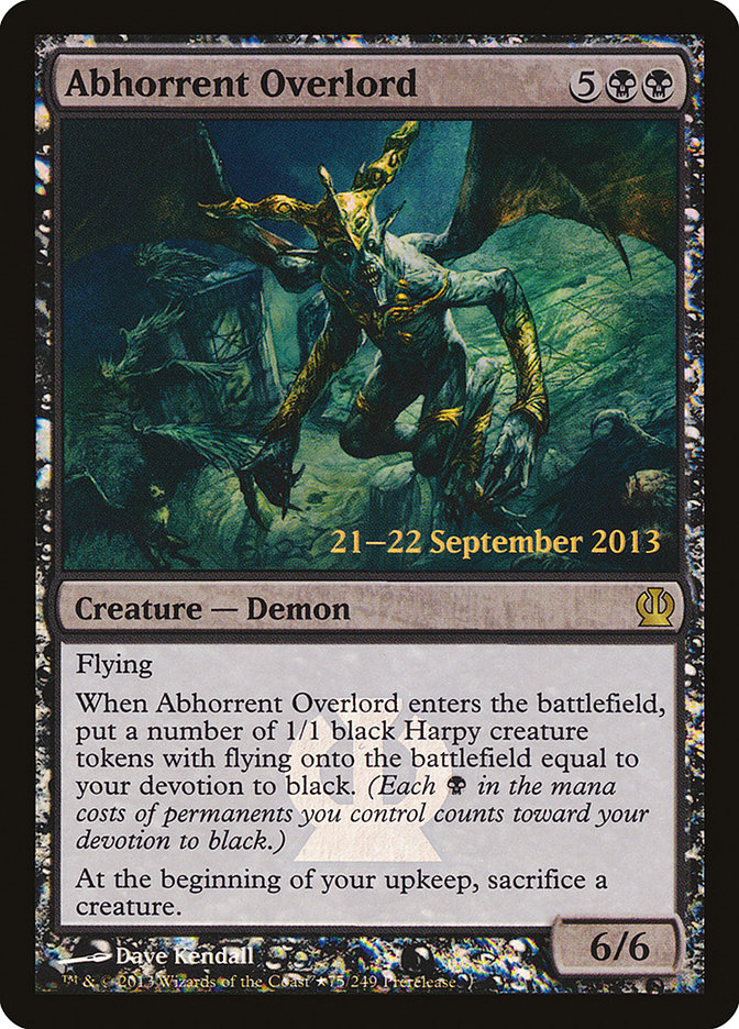 Abhorrent Overlord [Theros Prerelease Promos] | Exor Games Truro